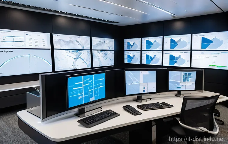 유통관리사로 유통업계 트렌드 분석하기 - "A futuristic and impeccably organized e-commerce warehouse interior, designed as a strategic hub fo...