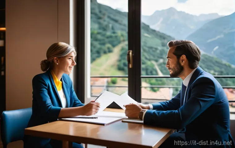 유통관리사 시험 일정 확인 - **Prompt:** A diverse group of 3-4 Italian professionals (men and women, varying ages from late 20s ...