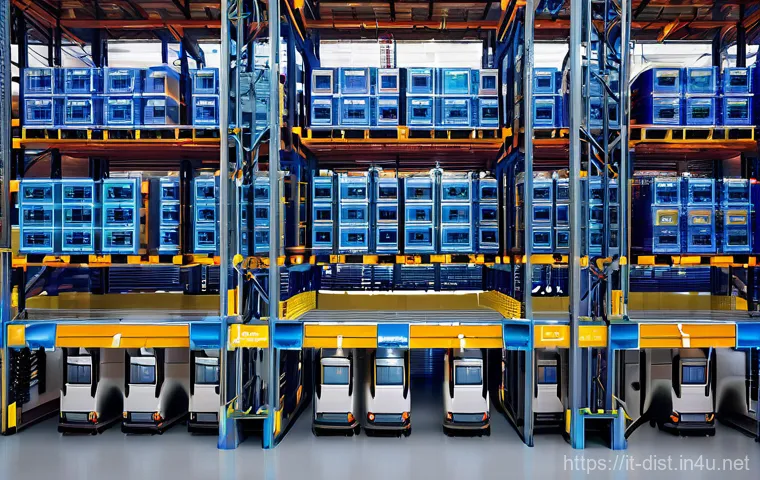 유통관리사 시험에서 자주 나오는 문제 - **Prompt 1: High-Tech Automated Logistics Hub**
    "A vast, pristine, and brightly lit logistics fu...