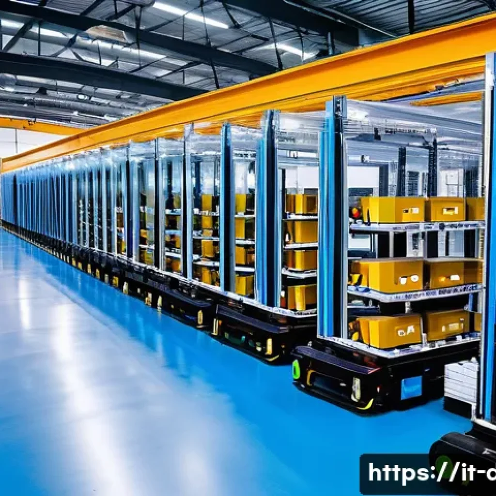 유통관리사와 관련된 세미나 참석하기 - **Prompt: A highly advanced, futuristic logistics hub located in the Emilia-Romagna region of Italy....