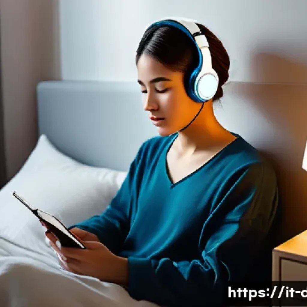 유통관리사 시험 전날 체크리스트 - **Prompt:** A young adult, around 20-25 years old, engaged in a peaceful evening routine before an i...