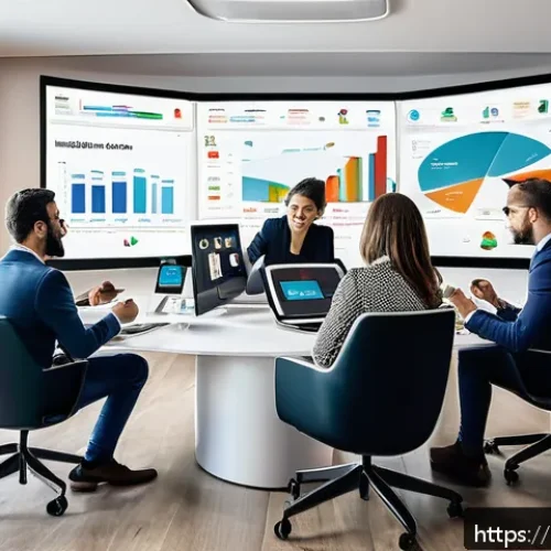 Home 30 유통관리사 자격증으로 가능한 마케팅 직무 - A modern digital marketing office scene showcasing a diverse Italian team of professionals collabora...